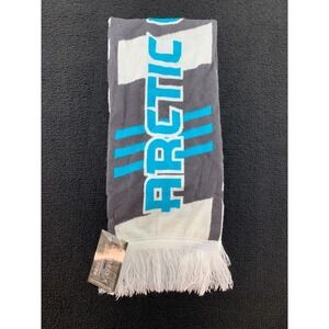 Arctic Wolves Knit‎ Scarf With Fringe Cap America Team Fan Gear